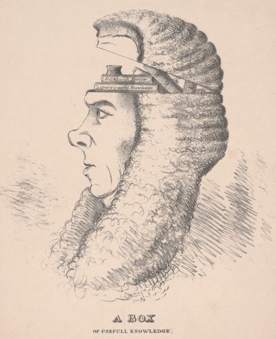 A Box of Useful Knowledge: Caricature of Brougham, 1832 by English School